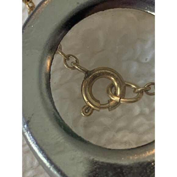 Vintage Franklin Porcelain Perfume Teardrop Pendant Necklace 1/20 12K GF Chain - Picture 12 of 12